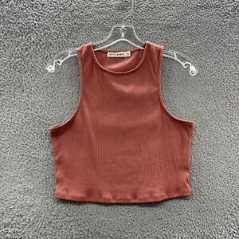 Live To Be Spoiled Crop Top Women's‎ Size Large Mauve Crop Top Ladies L
